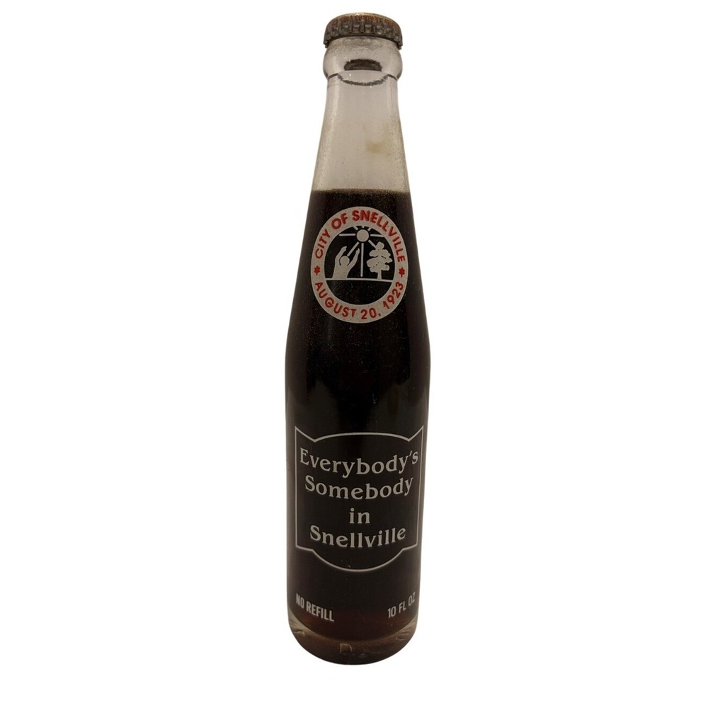 Everybody's Somebody in Snellville Commemorative Coke Bottle 1986